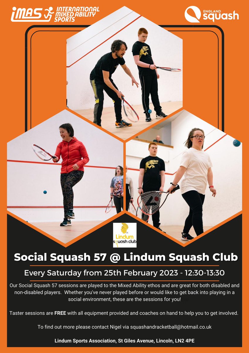 SquashWin's tweet image. Ever stepped on a court ? Well here is your chance to experience a new sport free of charge for 6 weeks. @letsmovelincs @LincsConnect @ActiveLincs