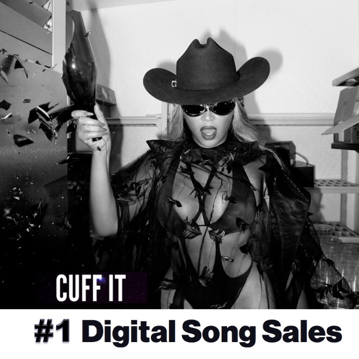 WORLDMUSICAWARD's tweet image. #Beyonce's #CUFFIT rises to #1 on the Billboard #DigitalSongSales chart for the first time ever, earning the biggest sales week for any single in 2023 (78,000)!💪📈🥇🇺🇸🎧🎶💰🔝2⃣0⃣2⃣3⃣❤️‍🔥👑💛