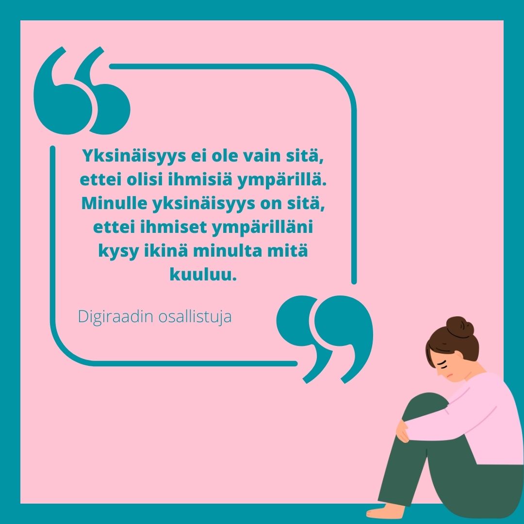 turvatalo's tweet photo. Nuoret ja nuoret aikuiset kokevat eniten yksinäisyyttä tänään julkaistun @PunainenRisti yksinäisyysbarometrin mukaan. Digiraadin keskusteluissa nuorten viesti on selvä: #yksinäisyys vaikuttaa nuoren koko elämään sekä tulevaisuuden uskoon.
#YstävänPäivä #nuoret #Digiraati https://t.co/7oYvpVVSwf