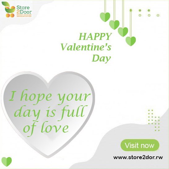 Store2doorRw's tweet photo. Happy Valentine’s Day💚
 #love #gift #valentinesdaygift #valentines #onlineshopping #February14 #kigaliflowers #kigali #rwanda🇷🇼 #store2door_rw https://t.co/kSPXGgzZH3