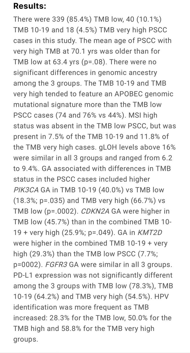 Please join us in Oral Testis/Penile abstract session #GU23 we will present features of #penilecancer with high TMB, including the original germline mutation frequencies @SpiessPhilippe @FoundationATCG @MyUniSR @urotoday @ASCO @GTumors