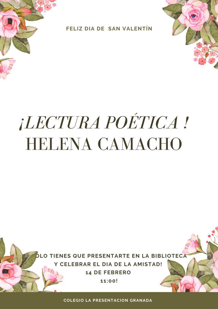 Hoy contamos con @helenacamachoo_ en nuestra biblioteca. Así celebramos en nuestro cole el Día de la Amistad #lecturapoetica #poesia #nosinpoesia #secundaria #colegio #somospresentacion #SomosFamilia #sinmiedo