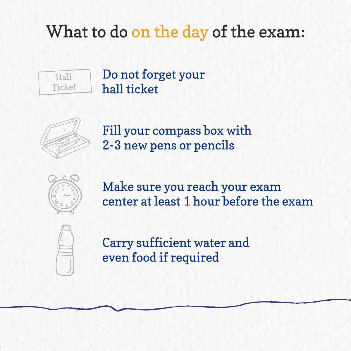 As the Board Exams approach, here are some tips to ensure a smooth journey through this crucial time. We wish everyone all the very best for your Board Exams💯 Remember, confidence & calm will take you places🙌

#BoardExam #BoardExamTips #AllTheBest #DMWA #DattaMegheWorldAcademy