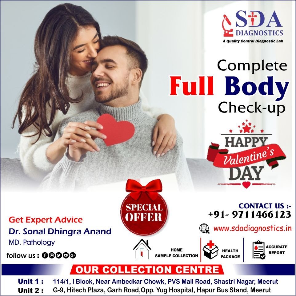 sda_diagnostic's tweet photo. Complete Full Body
Check-up
HAPPY Valentine's DAY
#KFT #KidneyFunctionTest #SDA #Diagnostics #Labs #DrSonalDhingraAnand #DrSonal #MD #Pathology #PCOD #Covid19 #RT_PCR #TestPanel #BestLab #NIPT #Accurate #Reports #SampleCollection #HealthPackage #bestdiagnosticlabinmeerut https://t.co/PzCBQ2SWUL