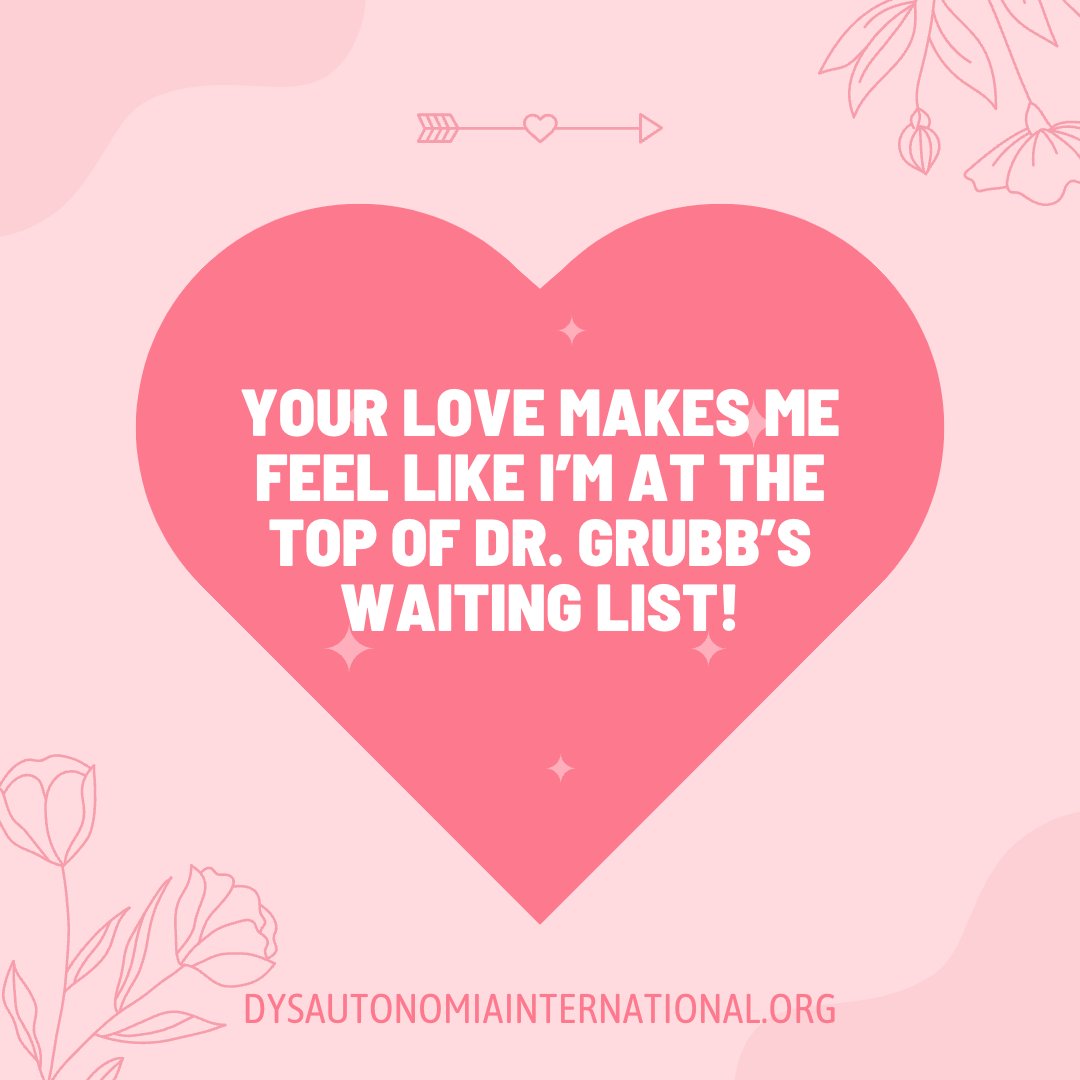 Dysautonomia's tweet photo. Get ready to show some love on Valentine’s Day! If you're looking for dysautonomia-themed Valentine's Day memes, we've got you covered! Learn more about #dysautonomia in honor of your loved ones at https://t.co/sPvAnCvDcH 💝😍💘 https://t.co/fBNx1hgVST