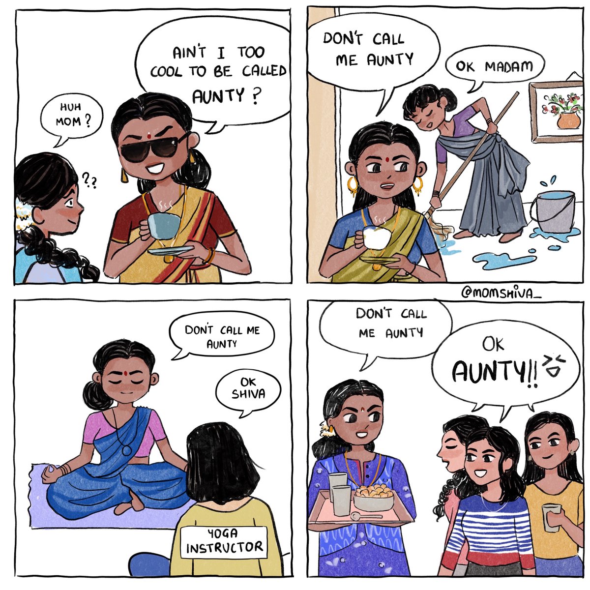 I had the privilege of creating a heartwarming comic for a client as a tribute to her late mother's 57th birthday. She wanted to preserve all the happy memories she shared with her mother and capture her unique traits & humor in the #comic. #Indiancomic #Indianart #mom #Indianart