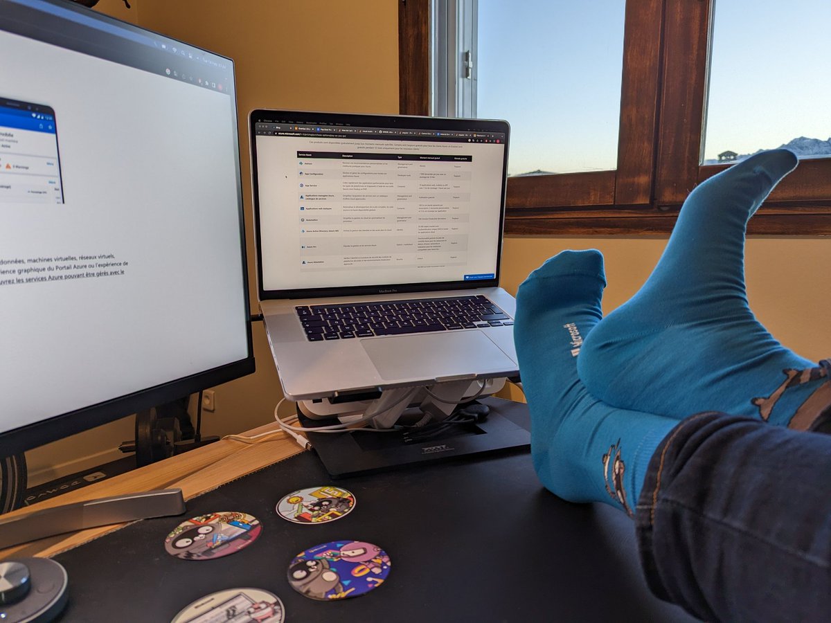 DedieuS's tweet photo. Thanks to @microsoftfrance and @jubichon, I can now do my #MicrsoftAzure right! 🧦✌️
#catchThemAll #itSocks https://t.co/OFiHPDfRzp
