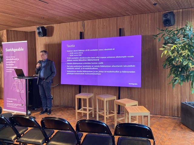 Yli 65-vuotiaiden väestöosuuden kasvu ollut nopeaa suhteessa aikaisempiin vuosiin johtuen suurien ikäluokkien ikääntymisestä, mutta väestön ikääntyminen on eritahtista Suomen sisällä, esittää professori <a href="/ILinnosmaa/">Ismo Linnosmaa</a> 

#Faktavaalit #vaalit2023 

<a href="/Akatemia_STN/">Strateginen tutkimus</a> <a href="/UniEastFinland/">University of Eastern Finland</a>