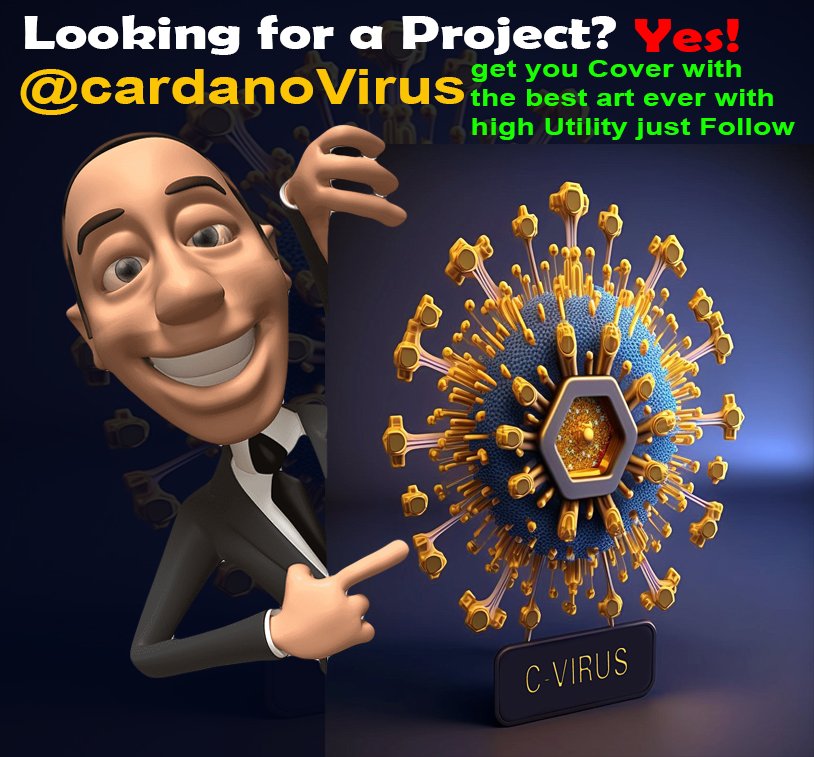 gboiking's tweet photo. this project has a lot of potential I see that it will be hyped in #Cardano. @CardanoVirus a few days it will be supported by everyone , cmo'n guys still early LFG 💪🫡🔥
#CNFT #CNFTCommunity #CardanoNFT #Cardano #ADA #CVirus https://t.co/100jqZq7Te