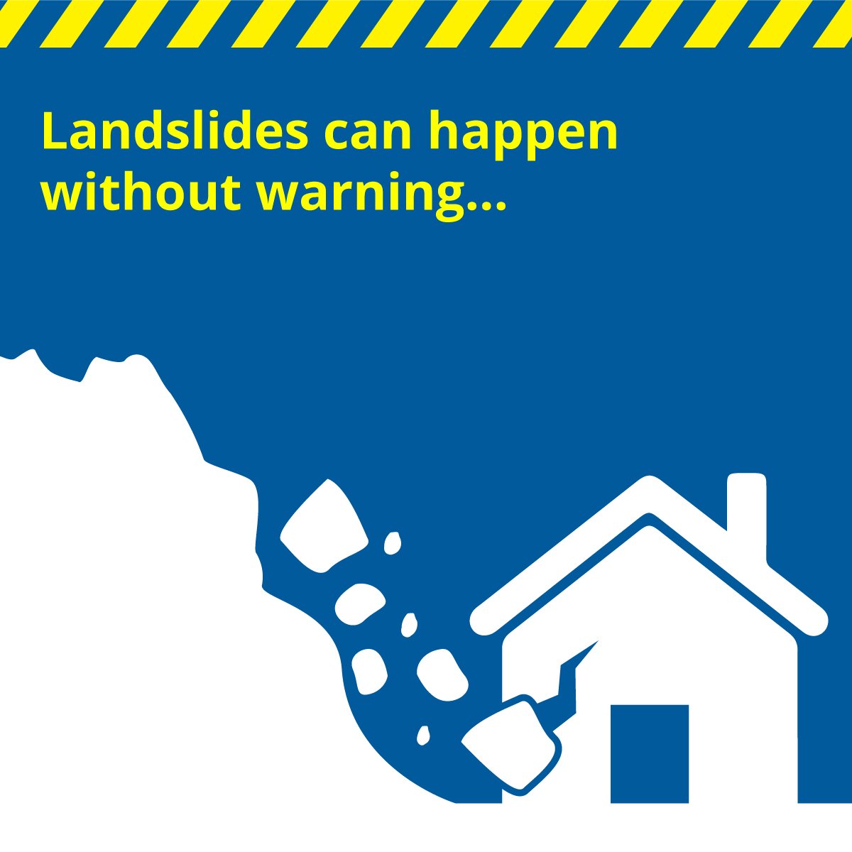 Heavy rainfall is a common trigger for landslides, and because our ground is saturated they will be a risk for coming days and weeks. 

Know the warning signs so you can act quickly if you see a landslide. 

Learn more at getready.govt.nz/en/emergency/l…