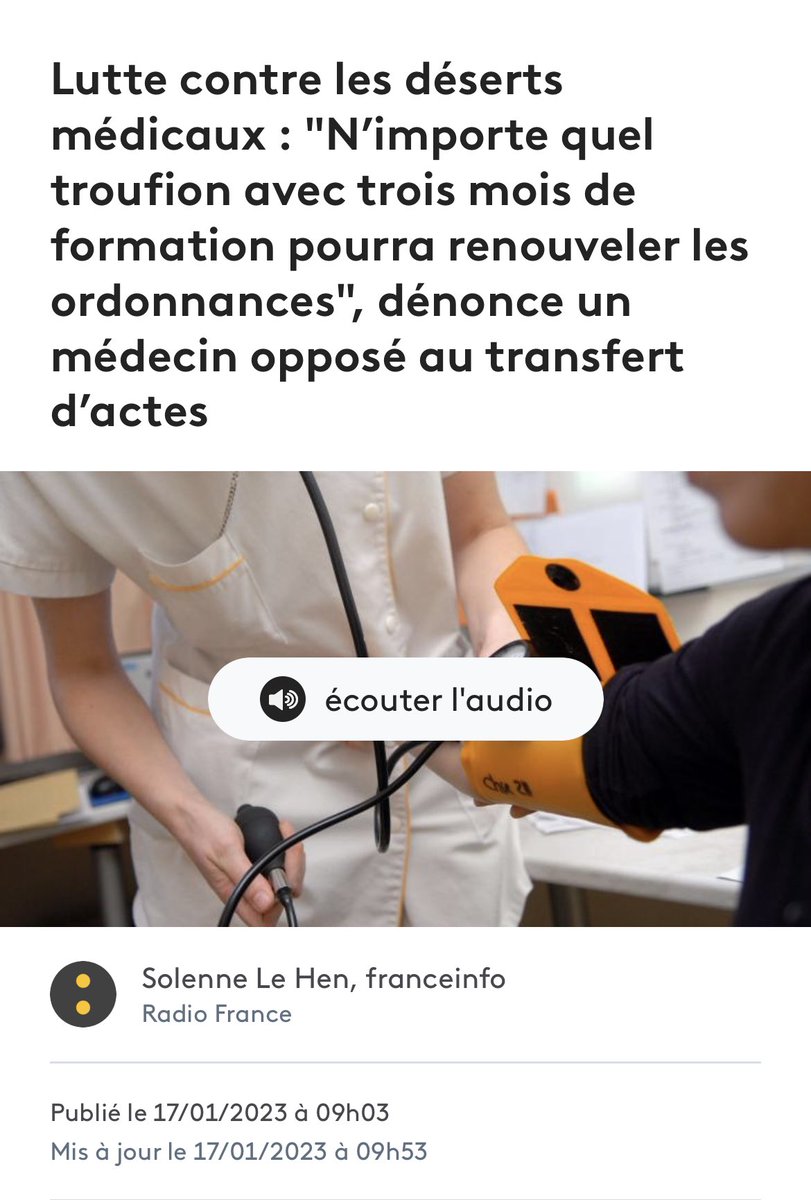 VLautard's tweet photo. Vous savez pourquoi nous utilisons le terme « troufion » ? car un porte parole du mouvement @MedPourDemain avait utilisé ce terme pour parler des IPA et des infirmiers ! 👇#InfirmiersPasTroufions https://t.co/6j0LAoqicf