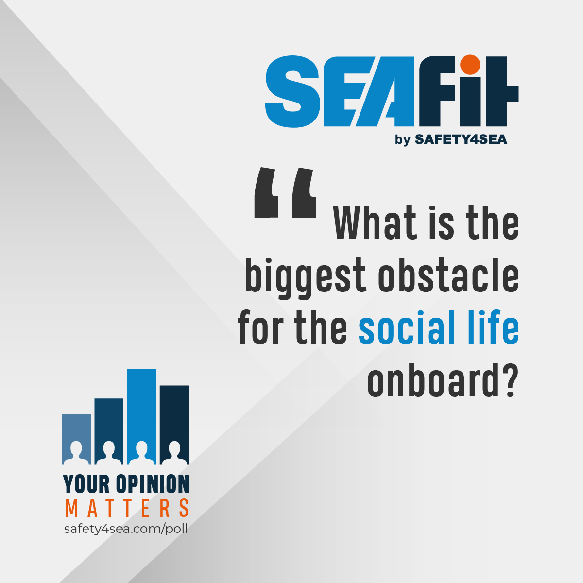 seafit360's tweet photo. We want to hear from you! Take our new #SEAFit poll and let us know: What do you think is the biggest obstacle for social #LifeOnBoard? 

Have your say and let us know what you think👉 https://t.co/FJgXxtsLS9 https://t.co/yEPwrduQnj