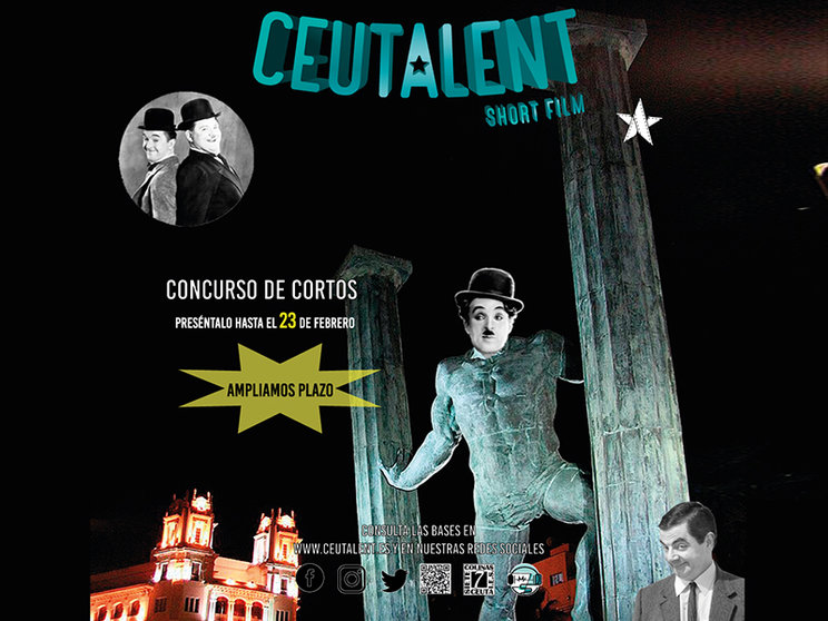 CeutaTV's tweet photo. ‼ CONCURSO -  El concurso Ceutalent short film amplía el plazo de inscripción  ⬇

https://t.co/x12gpate3E https://t.co/1bTmSojOa7
