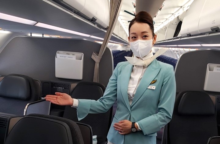 ✈こんにちは！大韓航空です✈ 昨日の夜初めて羽田へやってきたA321neo