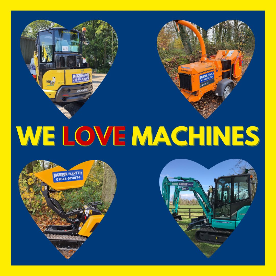 jacksonplantltd's tweet photo. Powerful 💪 Reliable ✅ Flexible 🚜  
What’s not to love about amazing machines! 💙❤️💙 
#machinelove 
#valentines 
#planthire 
#jacksonplant 
#constructionuk 
#landscaping https://t.co/zgLr7GKb3A