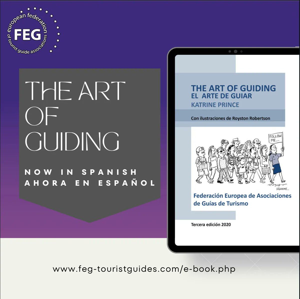 FEGTouristGuide's tweet image. El Arte de Guiar is here!
Ahora en Español!

Here is the link to register, purchase and access the ebook in Spanish or other languages:
feg-touristguides.com/e-book.php

#FEG_TouristGuideTraining
#FEG_CPDTraining
#ReadyToGuide
#CEFAPIT