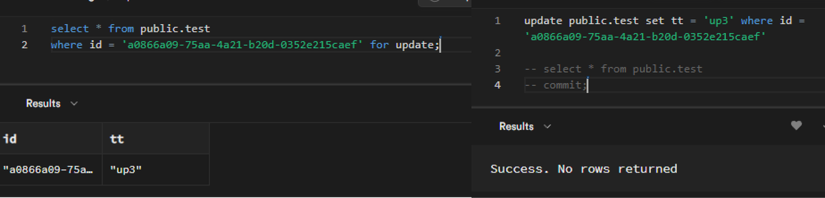 lemon_solt's tweet image. SupabaseのDBで行ロック使えるのか確認中...
そして、うまくいかない。😭
RLSはあるけど、ロック無い....??
いや、そんなはずは。
#supabase #PostgresSQL #DBlock
