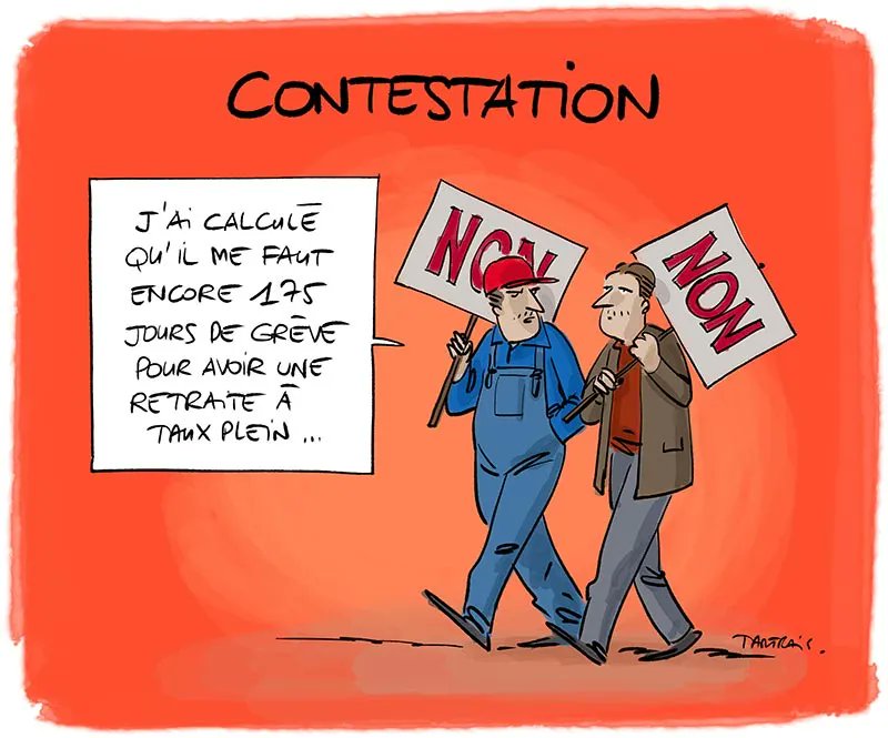tartrais's tweet image. Le calcul des retraites devient vraiment compliqué. (@publihebdos - 18 janvier 2023 - #humour #contestation #retraites)