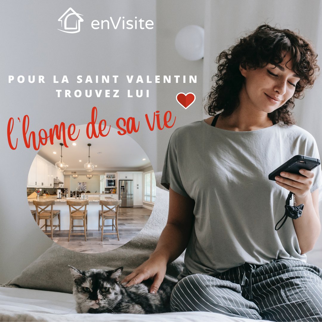 enVisite vous souhaite à tous une très belle Saint Valentin 💘

et de trouver l'home de votre vie grâce à la visite virtuelle . 🏘️ 🤳