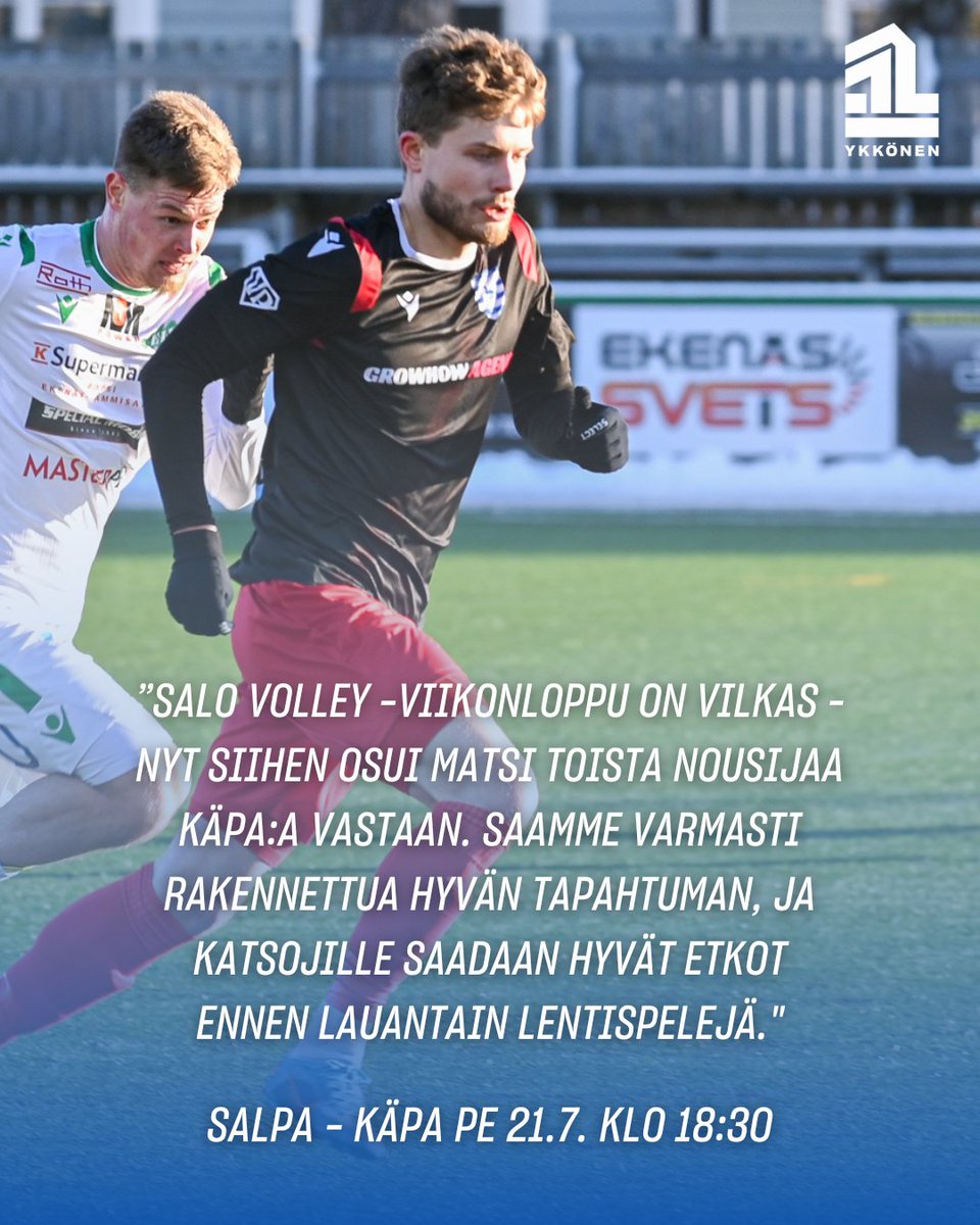 ykkosliiga's tweet photo. Oskari Jakosen tärppi: @Joutsenlauma - @kapaedustus pe 21.7.2023 📅

#Ykkönen alkaa 14.4., mutta jo nyt on hyvä aika laittaa vuoden tärkeimmät päivämäärät kalenteriin. Pelaajat antavat vinkkejä avauspotkua odotellessa - näitä matseja ei kannata missata. 👀

📷: Patric Westerlund https://t.co/HBtzJBDXtC