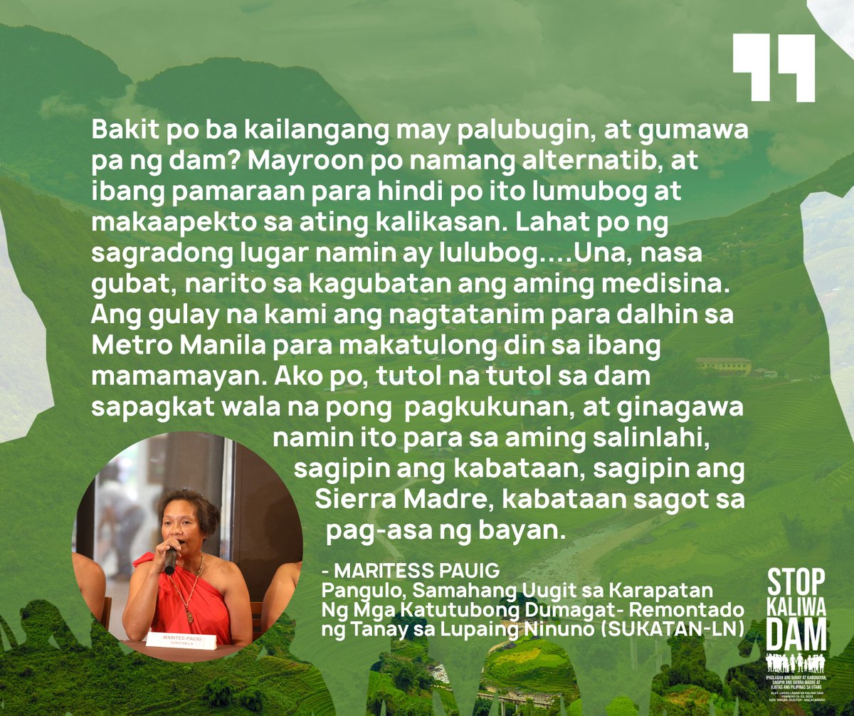 STOP Kaliwa Dam tweet media