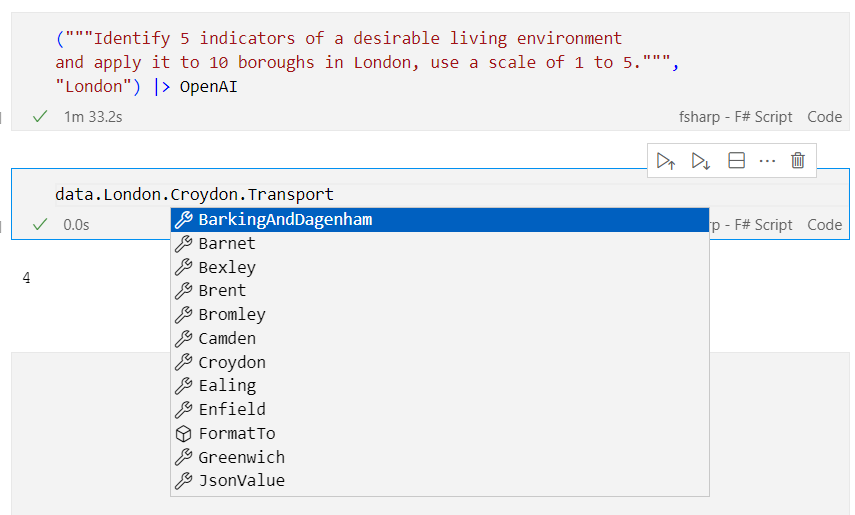 florence_dev's tweet image. #fsharp 
I believe that the #OpenAI responses utilized by F# Type Providers bring value and can be beneficial in promoting civic programming.
#dotnetinteractive