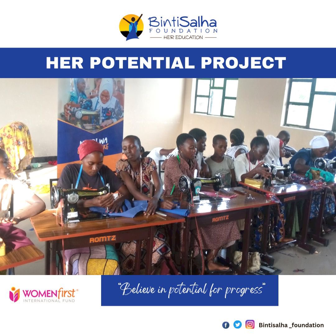 BintiSalhaFound's tweet photo. In the continuation of #HerPotential project beneficiaries are still learning practically how to sew using different materials at Ilolo mpya training centre in Iringa with the help of their trainer Mr Deus Chusi.
#HerPotential https://t.co/Wlh6riy0PE