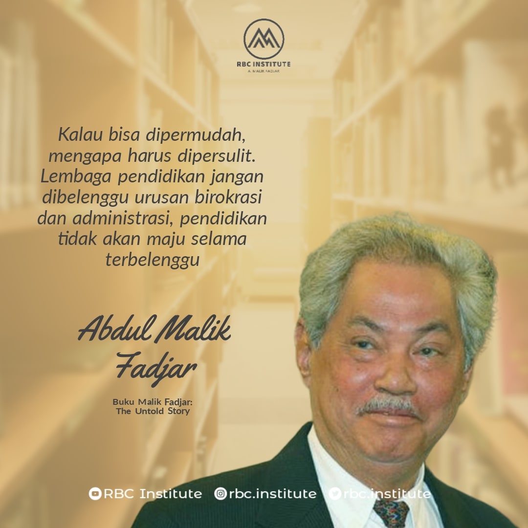Salah satu prinsip pak Malik dalam reformasi pendidikan.

#guru #pendidikan #sekolah #kuliah #kampus #mahasiswa #siswa #RBCinstitute #rbcinstitute #umm #ummcampus #temanbacarbc #learningspacemalang #workingspacemalang #publiclibrary #cappucino