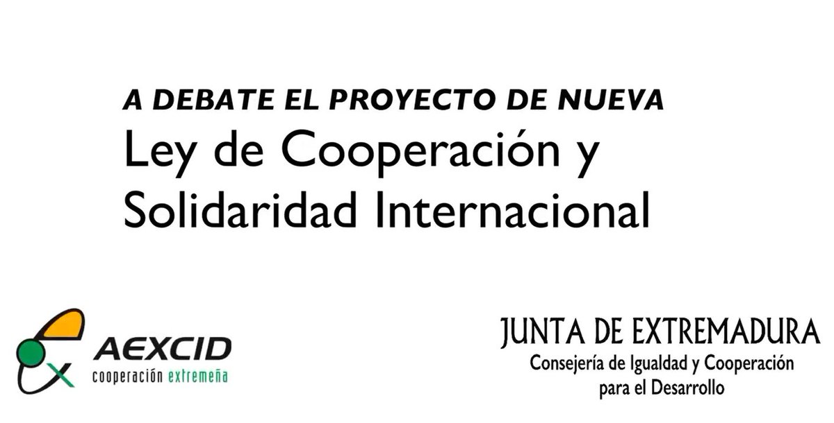 🟩⬜️⬛️ El director de la AEXCID valora lo que supone la aprobación de la nueva Ley de #Cooperación y #Solidaridad #Internacional de Extremadura. 
📺Ver vídeo: bit.ly/3XtdNQr

@IgualdadJuntaEx
 #CooperacionExtremeña <a href="/Junta_Ex/">Junta de Extremadura</a>
 #CooperacionInternacional #Cooperacion