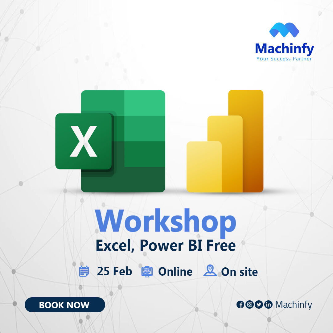 machinfy's tweet photo. عندك معرفة ببرامج تحليل البيانات بس لسه معملتش مشاريع عملية؟ 

🎯 ال Data Analysis Workshop هتساعدك تطبق مهاراتك فى برنامج ال Excel و PowerBI و Tableau على مشروعين من سوق العمل تحت أيدي خُبراء فى مجال تحليل البيانات عشان تقدر تجهز البورفتوليو و الCV  بتاعك بما يُناسب احتياجات سوق https://t.co/s2dhnWiSGn