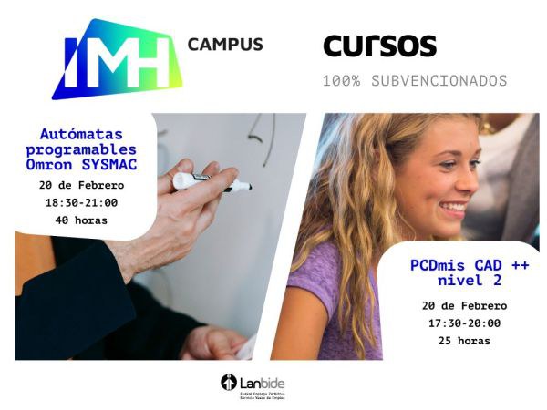 imhcampus's tweet image. Destacamos dos cursos de @imhcampus que comenzarán el 20 de febrero en nuestras instalaciones de #Elgoibar👇

🟡Autómatas programables #Omron #SYSMAC
imh.eus/es/cursos/auto…

🟡#PCDmis CAD ++ nivel 2
imh.eus/es/cursos/metr…

@lanbideejgvap

#shapeyourtalent