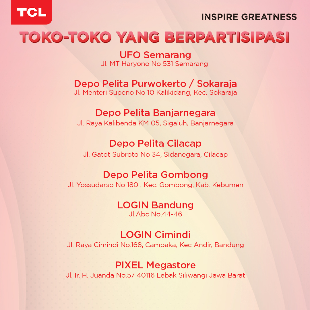 tclelectronicid's tweet photo. Valentine brg pcr β
Valentine brg TCL β
Slmt hr ksh syg!
Nah, TCL mau berbagi ksh syg nih! setiap pmblian TV 43" ke ats di toko trdftr, bs bw pulang Hoodie keceh TCL yg limited edition
Berlaku smpai 28 Feb 2023
#TCLFestive #TCL #TCLIndonesia #TCLSmartChoice https://t.co/KlXwR3p4aQ