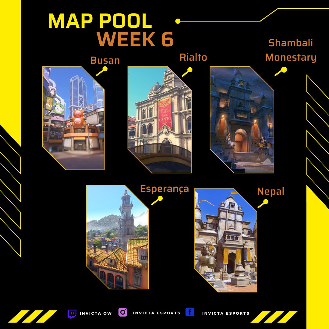 invictaowl's tweet photo. This week's map pool https://t.co/a9jHJshIrQ