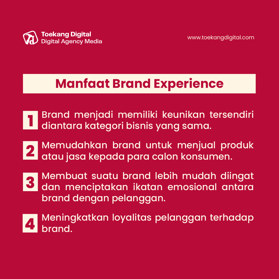 toekangdigital's tweet photo. Apakah #brandexperience itu dan apa saja manfaatnya untuk #brand? https://t.co/376gD0iweZ