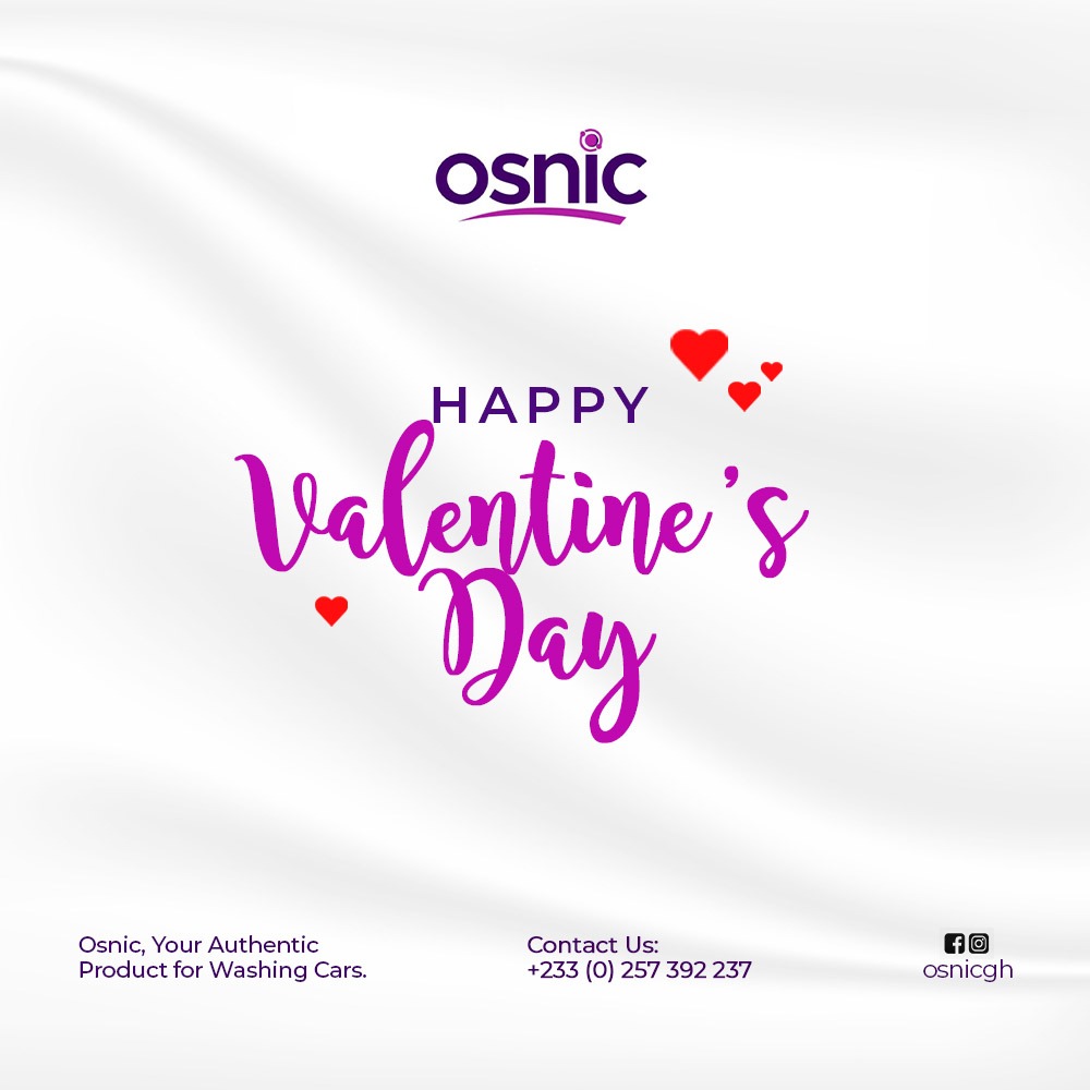 OsnicGh's tweet photo. Osnic Ghana sends you the very best wishes on this special day. As our greatly valued customer, please accept our warm regards, and don’t forget to appreciate the ones you love today. 

#carwash #cars #valentines #valentinesday2023 #sales #osniccarwashandwax https://t.co/zljxi9HLx7