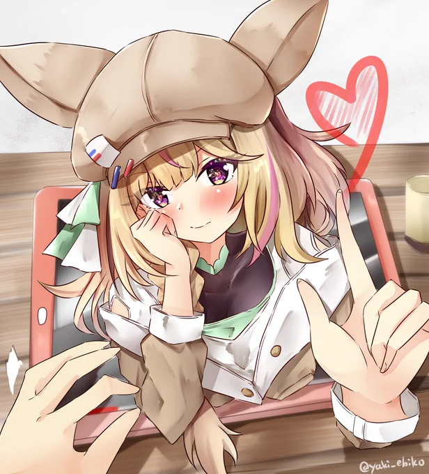 チョコ? そんな物ないよこれで我慢しろって(ちゅ #絵まる 