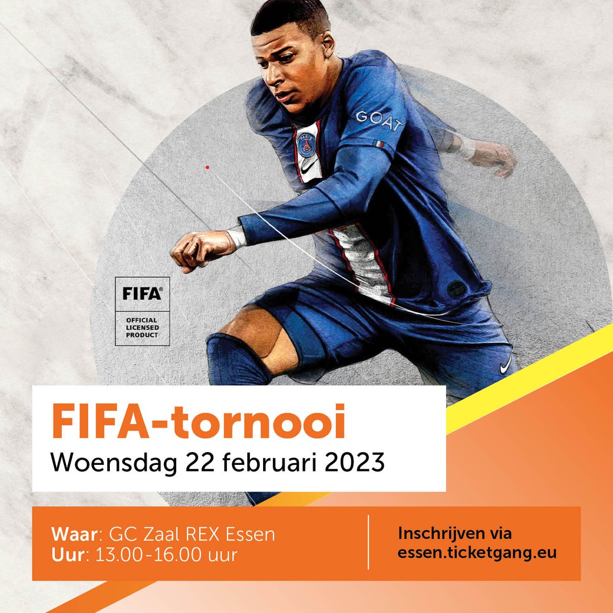 @GemeenteEssen zoekt de beste FIFA-spelers van Essen! Schrijf je snel in. #FIFA