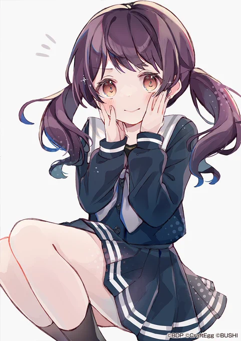 バンドリ!ガールズバンドパーティ!のカウントダウンイラストとして、二葉つくしちゃんを描かせていただきました!6周年おめでとうございます#ガルパ6周年カウントダウンイラスト 