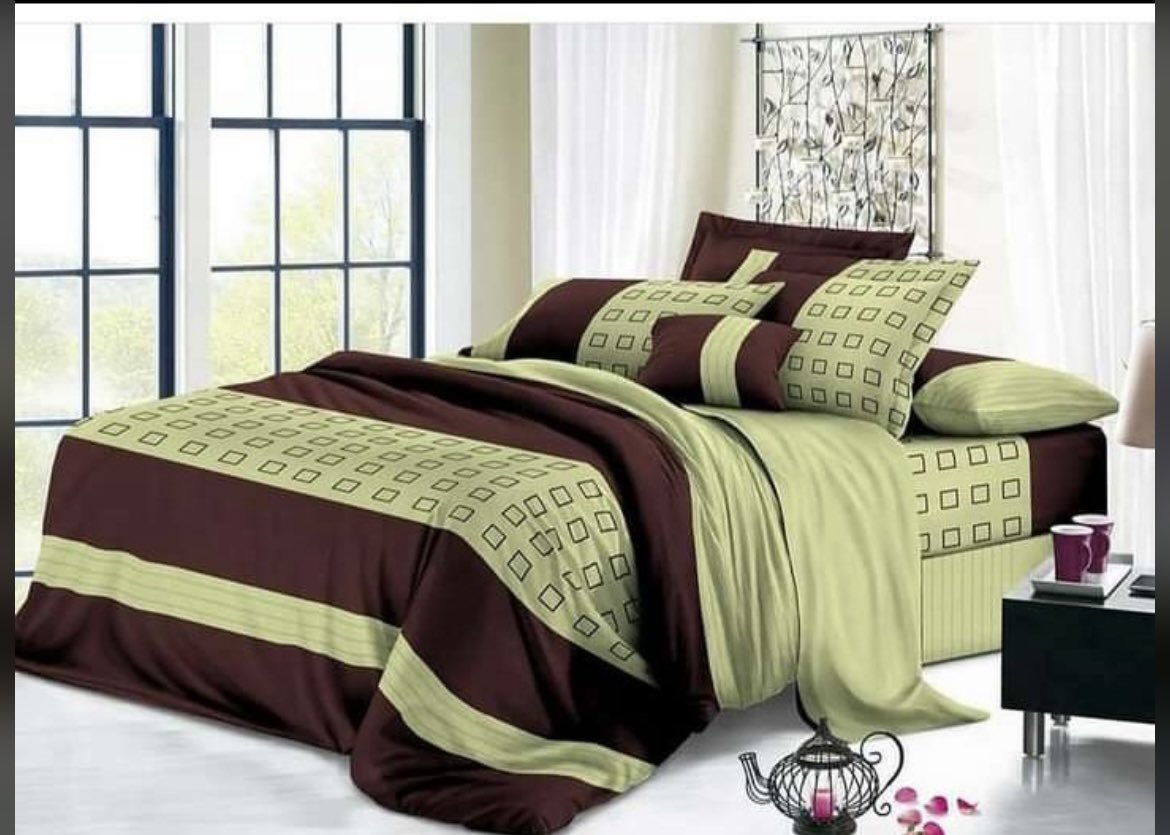 Cici_akanke's tweet photo. All our Beddings are up for grabs in different sizes with or without Duvet
Bedsheet with pillowcases 
3/6 - 5,000
4/6 - 6,000
6/6 - 7,000
6/7 - 8,000
7/7 - 9,500
7/8 - 10,500
Bedsheet with Duvet
3/6 - 12,000
4/6 - 16,000
6/6 - 19,000
6/7 - 21,000
7/7 - 23,000
7/8 - 25,000 https://t.co/VHawDxQQ8v