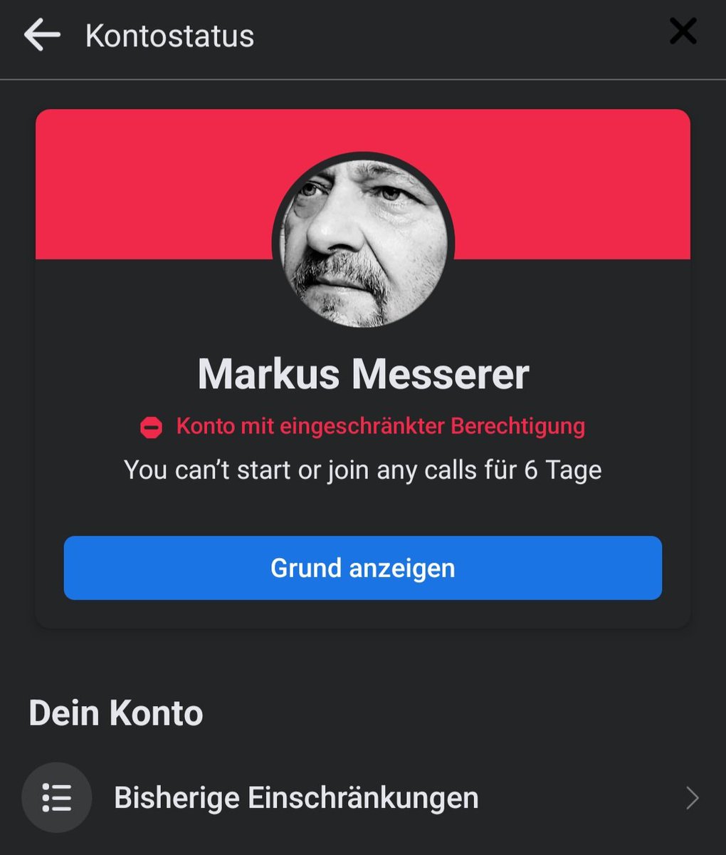 MARKU5_M's tweet photo. Jetzt darf man bei #Facebook nicht mal mehr die Wahrheit sagen, ohne das man ein Einschränkung oder Sperrung aufgedrückt bekommt.
👉 Drecksladen 🤮
#Zensur #Fakten https://t.co/vgbVnwP3Mz