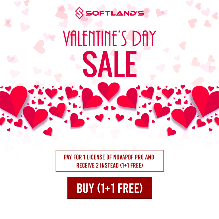 dopdf's tweet photo. novapdf: Happy Valentine's Day to all those that share the love! And since it's in the air, #novaPDF would #love to convert your documents to PDF. That’s why we’ve got a #ValentinesDay special deal for you: 1+1 free. Curious? Read more here: … https://t.co/6nKljY4o8O