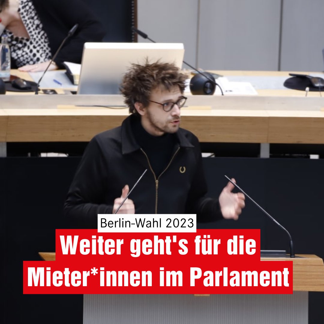 DANKE! Über die Landesliste von @dielinkeberlin konnte ich ein Mandat für das Abgeordnetenhaus erringen und darf meine Arbeit für die Mieter*innen in Berlin fortsetzen❤️ #VolksentscheidUmsetzen #Mietenwahl