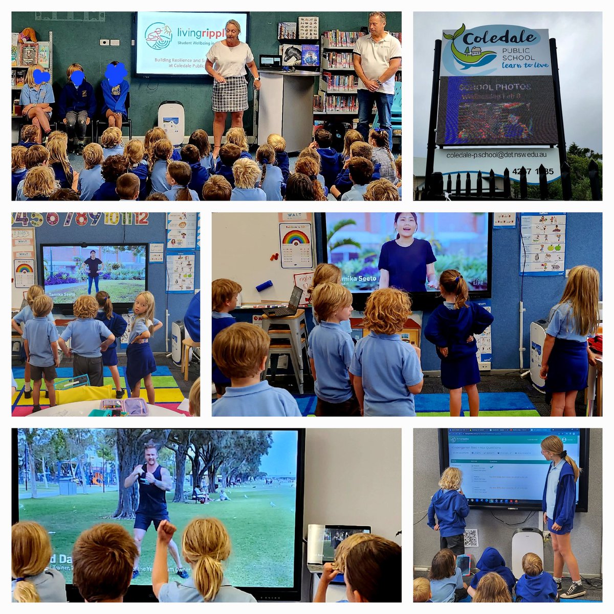 SMEEAndrew's tweet photo. Student voice was loud & proud at #ColedalePS, shaping future directions to foster resilience & confidence as an integral part of whole -school wellbeing. #LivingRipples collaboration. @YoungResilient @championlifeaus @KristenSkinne16 A fantastic 2 days! @BernadetteStep 🥳 https://t.co/15iZZHY6SX