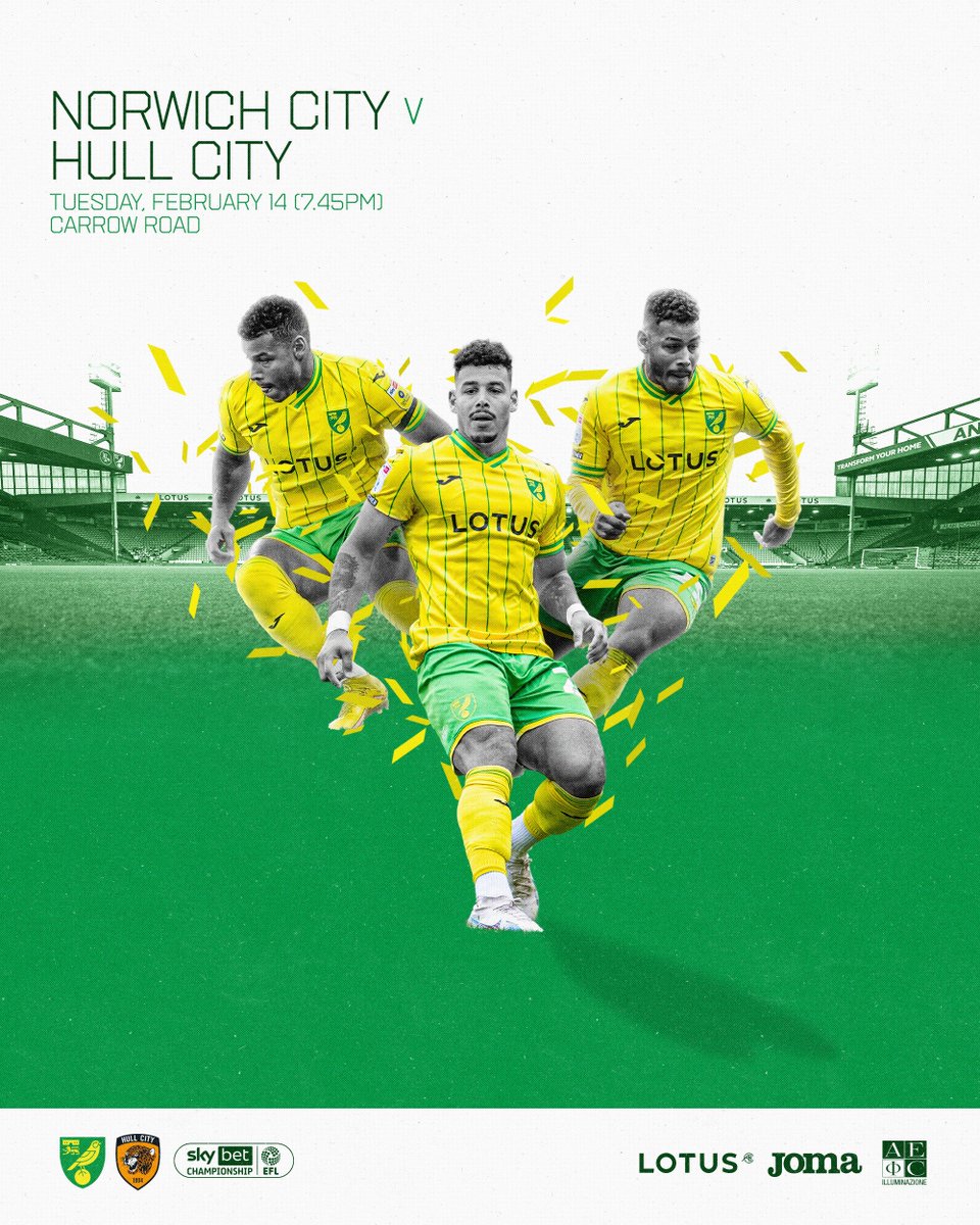 Norwich City FC on Twitter "💛 𝙼𝚊𝚝𝚌𝚑𝚍𝚊𝚢 💚 🆚 HullCity 🏆 SkyBetChamp ⌚