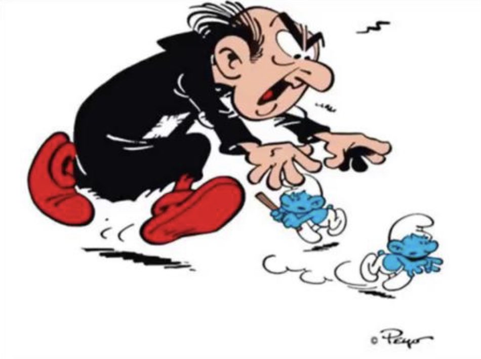 Gargamel vardı, hep Şirinlerle uğraşırdı, şirinler kendi içlerinde mutluydu halbuki.
Ormanda herkesin mutlu olabilmesi için yeterli kaynak ve alan da vardı ama Gargamel hep şirinlere saldırırdı.
Bu durumu hiçbir zaman anlayamadım…