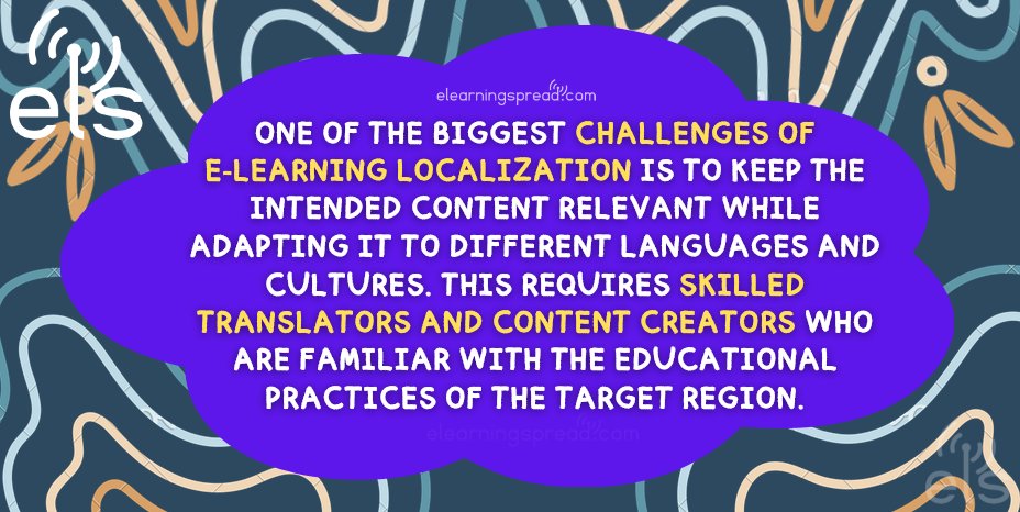 elearningspread's tweet image. #elearning #elearningspread #elearninglocalization #translateelearning #onlinetrainings
#smartspokes #elearningtips #elearningsolutions #elearningcompany #elearningcourses