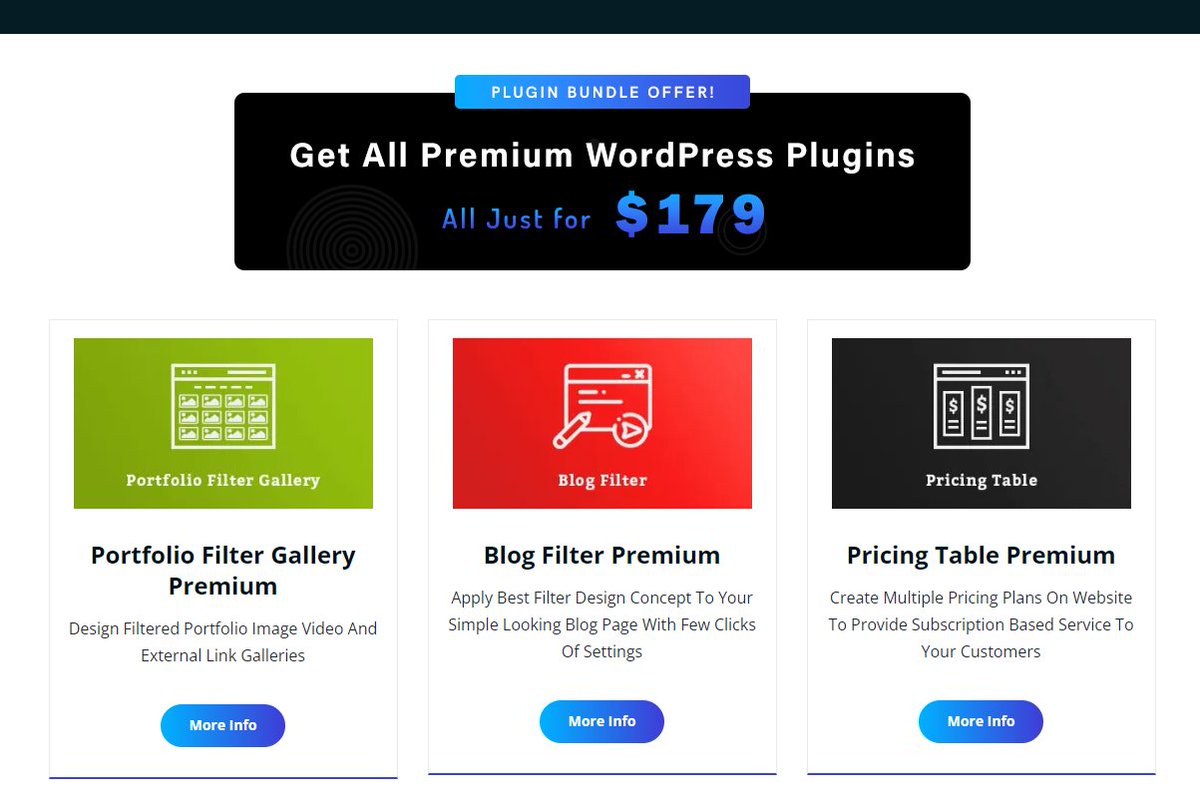 hanifkhan9785's tweet image. Get access to our premium WordPress plugins for just $179. Elevate your website with advanced features and stunning designs. Limited time offer, don&apos;t wait! 

#WordPressPlugins #PremiumSale #WebsiteEnhancement

awplife.com/premium-wordpr…
