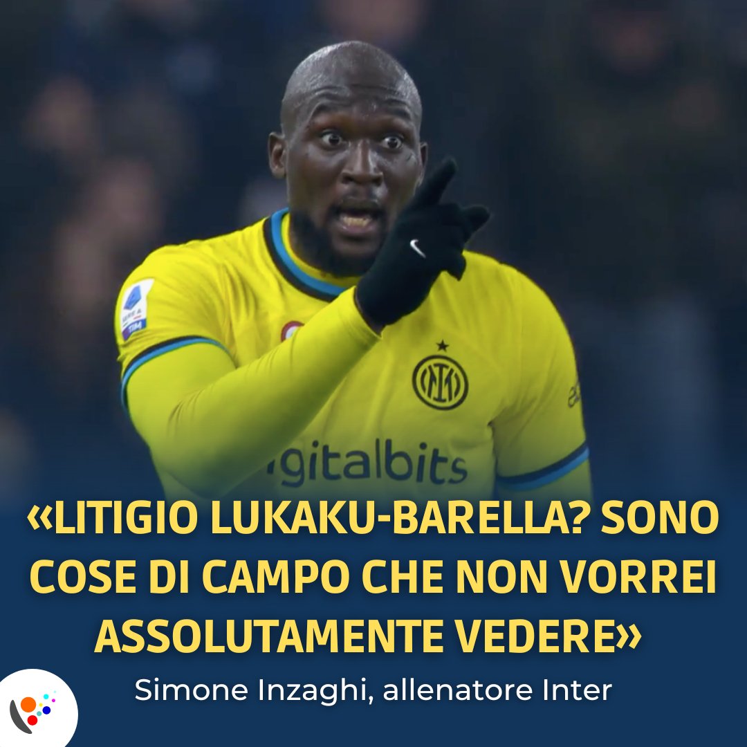 RadioSportiva's tweet photo. «Sono grandi amici ed a fine gara erano seduti uno accanto all'altro in panchina. È una situazione subito rientrata». Così #Inzaghi sul battibecco tra #Lukaku e #Barella durante #SampInter, finita 0 a 0. «C'è delusione. Abbiamo creato tanto ma dovevamo finalizzare meglio». https://t.co/LVvIOdvKUc
