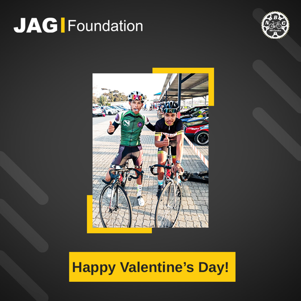 Happy Valentine’s Day! 😍
Donating is a great act of love, so why not donate your bike to children from underprivileged communities? #RideWithJAG by leaving your bike at a drop off point today: 
👉 @Stor_Age facilities
👉 NB Cycles store 
🚲