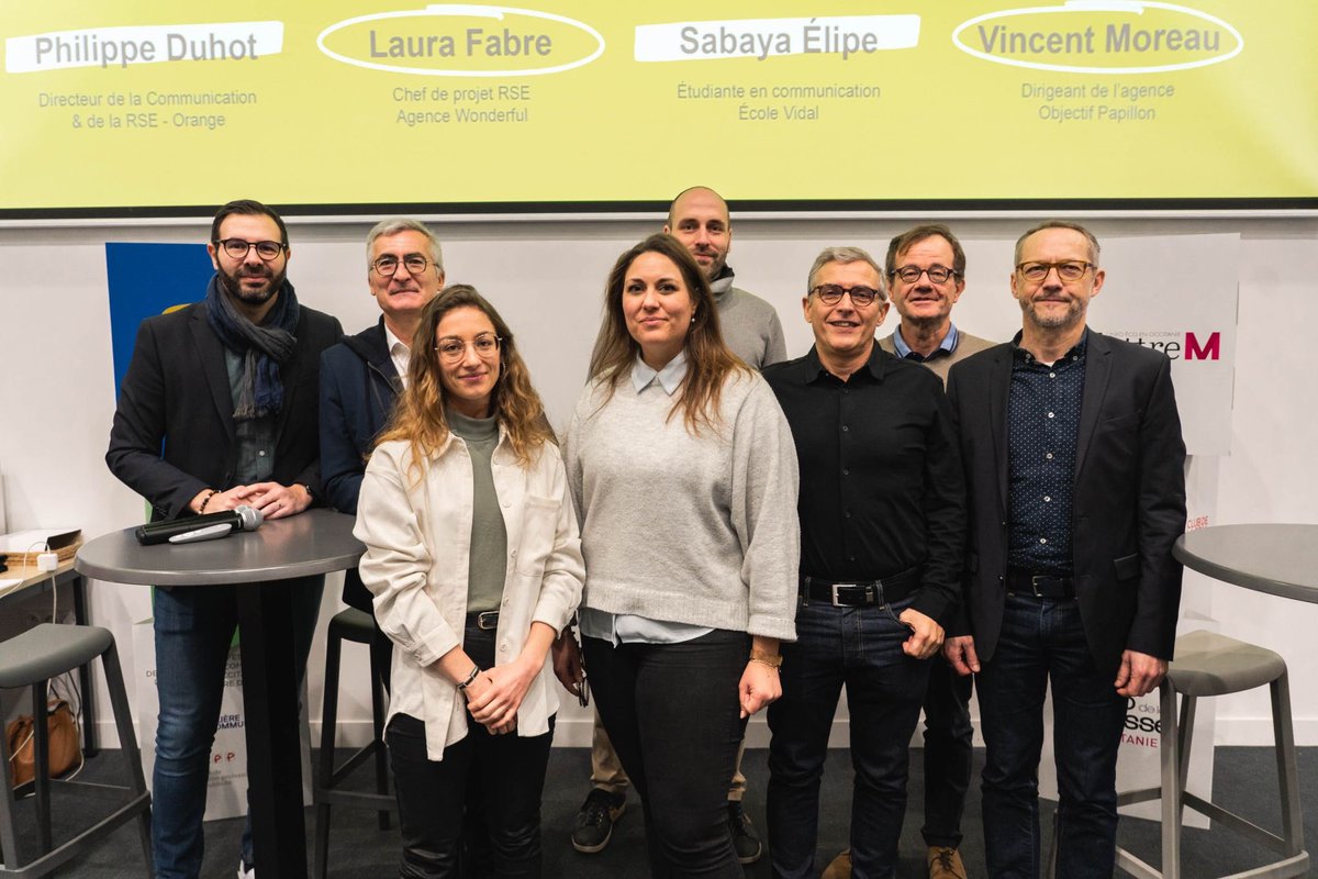 UCCGRANDSUD's tweet image. Jeudi dernier, près de 90 professionnels de la comm’ ont assisté, à Toulouse, à notre première conférence sur la communication responsable et les enjeux climat. 

Rencontres, échanges bienveillants et constructifs, partage d’expérience et de connaissances… Quelle matinée ! 🤩